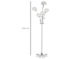 Crystal Floor Lamps for Living Room Bedroom with 5 Light, Modern Upright Standing Lamp, 34x25x156cm, T3398P329547