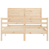 Bed Frame without Mattress 120x200 cm Solid Wood 3195021