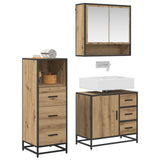 Bathroom Furniture Set 3 pcs Artisan Oak Engineered Wood 3402333