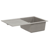 Sink Grey 780 x 500 mm 80% Quartz and 20% Resin 42028393