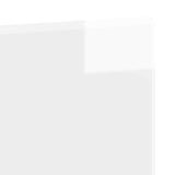 Wall-Mounted Headboard BREDA High Gloss White Engineered Wood 897639