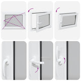 Basement Window "RISOR" 80x70 cm Tilt&Turn DIN Right White 4108355