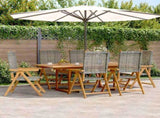 Folding Garden Chair Set of 6 Teak Solid Teak Wood Medium 3155053