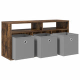 Lowboard with Drawer Smoked Oak 87 x 27.5 x 43 cm 8000584
