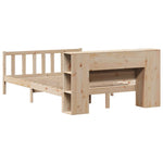 ZNTS Bookcase Bed without Mattress 160x200 cm Solid Wood Pine 3321661