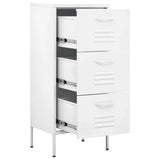 Storage Cabinet White 42.5x35x101.5 cm Steel 336188