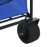 Folding Wagon Blue 89 x 63 x 96 cm Steel and Polyester Oxford 42020657