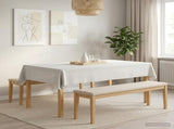 Table Cloth 5 pcs Rectangular White 140 x 200 cm 42040350
