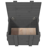 Storage Box Grey 58x40.5x42 cm Solid Wood Pine 824995