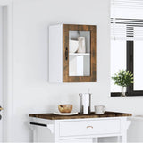 Kitchen Wall Cabinet with Glass Door Porto Smoked Oak 854012