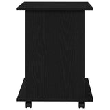 Rolling Cabinet Black Oak 60 x 45 x 55 cm Engineered Wood 862674