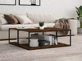 Wall Shelves 4 pcs Smoked Oak 80x40x1.5 cm Engineered Wood 838273