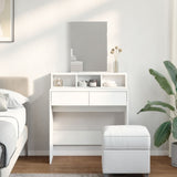 Dressing Table with Mirror White 80x41x144.5 cm 848171
