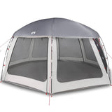 ZNTS Pool Tent with Removable Fly & Mesh Walls Grey 612x612 cm 4100639