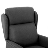 Recliner Chair Dark Grey 66.5 x 94 x 101.5 cm Polyester 340153