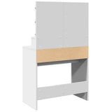 Dressing Table with LED White 80x41x134.5 cm 848185