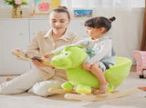 Kids Rocking Horse, Plush Ride-On Dinosaur Seat, with Seat Safety Belt, 32 Songs, Ride-On Horse T3398P347995
