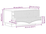 Bedside Cabinet Sonoma Oak 62 x 34.5 x 44.5 cm Engineered Wood 895237