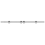 Sliding Door Hardware Kit 400 cm Steel Black 3295794
