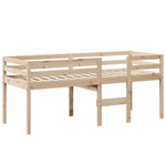 High Sleeper Bed without Mattress 80x200 cm Solid Wood Pine 3282095