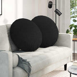 Seat Cushions 2 pcs Black 80 x 29 cm Fabric 42014233
