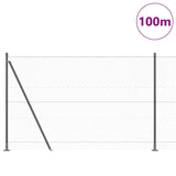 Welded Wire Fence with Concrete Base 100 x 1.4 m 3353738
