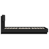 Bed Frame without Mattress Black 100x200 cm 3209934
