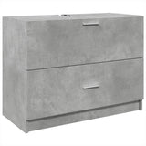 Sink Cabinet Concrete Grey 78x37x59 cm Engineered Wood 848118
