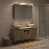 Bathroom Cabinet Set 4 pcs Sonoma Oak Engineered Wood 3406337