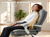 Ergonomic Executive Office Chair, Reclining Desk Chair with Lumbar Support, Footrest, Plush Thick T3398P553441