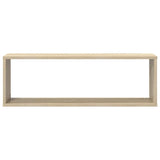 Wall Cube Shelf 4 pcs Sonoma Oak 80x15x26.5 cm Engineered Wood 807116