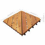 Decking Tiles 10 pcs 30x30 cm Solid Acacia Wood 310120