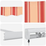 Retractable Awning Yellow and Orange 350 x 250 cm 3330261