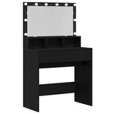 Dressing Table Black Oak 80 x 41 x 134.5 cm Engineered Wood 871539