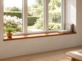 Window Sills 2 pcs Brown 140 x 25 x 2 cm Solid Oak Wood 42049990