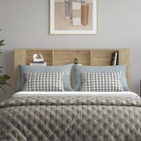 Headboard Cabinet Sonoma Oak 180x18.5x104.5 cm 811946