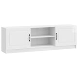 TV Cabinet High Gloss White 150 x 31 x 47 cm Engineered Wood 895839