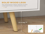 TV Stand Cabinet up to 55 Inches, TV Unit with Storage Shelves and Wood Legs for Living Room, T3398P344142