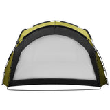 Party Tent with LED and 4 Sidewalls 3.6x3.6x2.3 m Green 92237