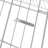 Rabbit Cage Silver 430 x 100 x 85 cm Galvanised Steel 42019230