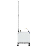 Garden Planter with Irrigation&Wheels White 40 x 40 x 148 cm PP 3422953