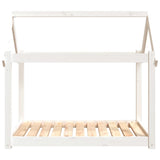 Dog Bed White 101x70x90 cm Solid Wood Pine 822213