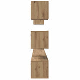 TV Cabinet Set Wall-mounted 8 pcs Artisan Oak Engineered Wood 3393155