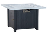 71 x 71cm 40000 BTU Gas Firepit Table - Black/Grey T3398P318667