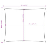 Sunshade Sail Oxford Fabric Rectangular 4x5 m White 135271