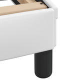 Bed Frame with LED without Mattress "Hvar" White 180x200 cm 3213949