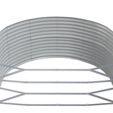 Garden Raised Bed Grey 291x140x68 cm Galvanised Steel 319099