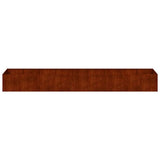 Planter Rusty 360x80x40 cm Weathering Steel 860772