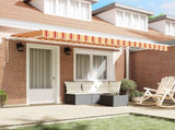 Retractable Awning Yellow 400 x 200 cm Fabric 3329831