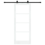 Sliding Door ORKDAL White and Black 83 x 202 cm 3331998